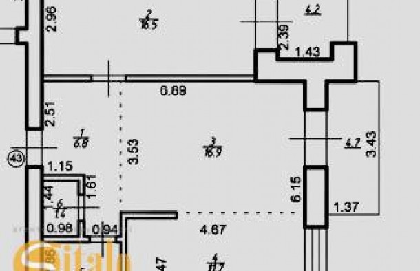 Здана 2к. квартира ЖК ДОЛІШНІЙ готова до ремонту, фото 2
