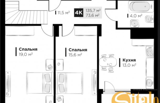 Продаж 4кімнатної дворівневої квартири,  Сокільники, Львів, фото 4