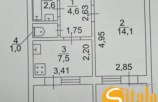 БЕЗ  продаж 1 кімн квартири Героїв Дніпра 75 Оболонь, фото 3