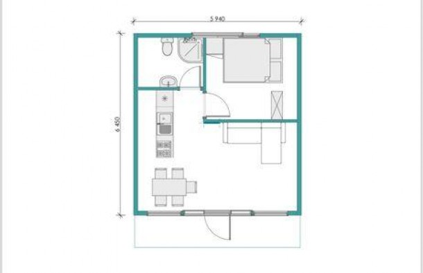 Будинок домокомплект в стилі barn, фото 7