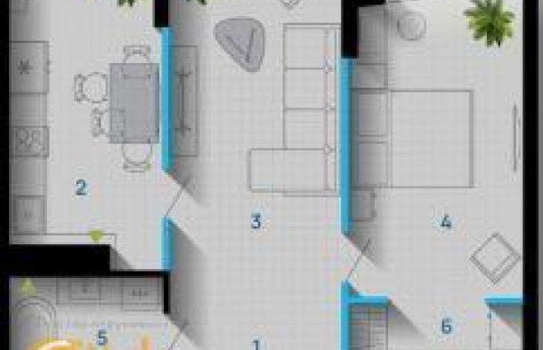 Продаж 2 кім квартири в центрі, ЖК А5968 за 1кв.м., фото 4
