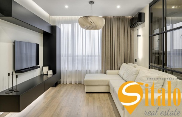 Двокімнатна квартира з ремонтом, ЖК Зарічний, лівий берег, поряд ЖК Славутич, вид на Дніпро, фото 1