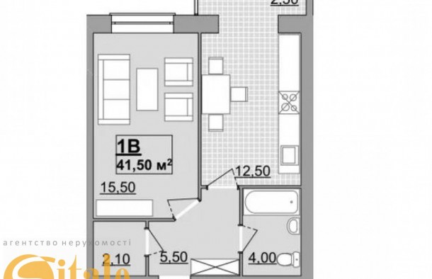 Продаж 1 кім квартири в центріВисочана, фото 7