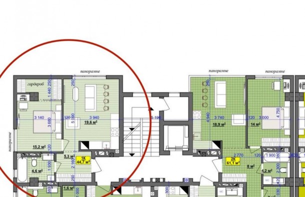 1кім квартира сирець 44.7м² ЖК Central Park ІваноФранківськ, фото 5