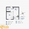 Однокімнатна квартира сирець 44.7м² ЖК Сенат ІваноФранківськ, фото 3