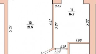 Продаж 1 кім квартири в зданій новобудові